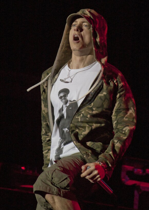 Eminem en concert au "Reading Festival 2013" au Royaume-Uni. Le 24 août 2013
