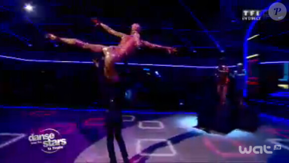 Brahim Zaibat et Katrina Patchett lors de la finale de Danse avec les stars 4 sur TF1 samedi 23 novembre 2013
