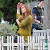 Jennifer Lopez sur le tournage de "The Boy Next Door" à Los Angeles, le 23 novembre 2013.