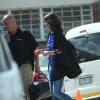 Exclusif - Katie Holmes à son hôtel à Cape Town. Le 23 novembre 2013.