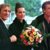 Gérard Depardieu, Carole Bouquet et Gérard Depardieu le 20 janvier 1997 à Cannes