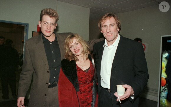 Guillaume, Elisabeth et Gérard Depardieu en 1996