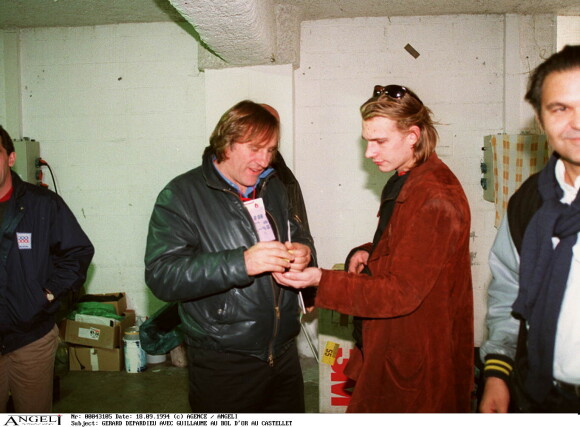 Gérard Depardieu avec son fils Guillaume le 18 septembre 1994