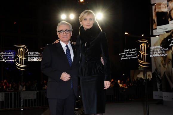 Martin Scorsese et Melita Toscan Du Plantier à Marrakech, le 4 décembre 2010.