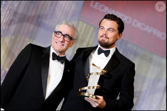 Martin Scorsese et Leo DiCaprio à Marrakech, le 9 décembre 2007.