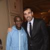 Marc Libbra et Aladji Ba le 20 novembre 2013 à Paris au dîner de gala en soutien à All4kids et Sports Sans Frontières au Shangri-La Hotel.