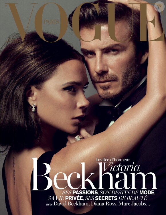 David Beckham et Victoria par Inez & Vinoodh en couverture de Vogue Paris, en kiosques le 2 décembre 2013.