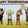 Josh Duhamel et Fergie ont fêté Thanksgiving en famille, le 28 novembre 2013.