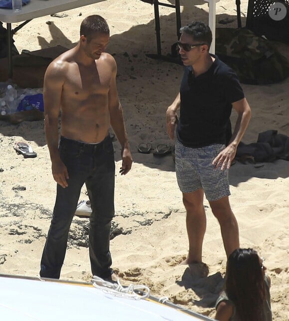 Exclusif - Paul Walker lors d'un photoshoot pour le parfum "Davidoff's Cool Water" à Hawaï le 5 septembre 2013.