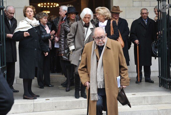 Obsèques de Lucien Neuwirth, ''père'' de la pilule contraceptive décédé le 26 novembre à 89 ans, célébrées vendredi 29 novembre 2013 en l'église Saint-François-de-Sales, dans le 17e arrondissement de Paris.