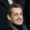 Nicolas Sarkozy au Parc des Princes à Paris le 1er decembre 2013 lors du match entre le PSG et l'OL (4-0). 