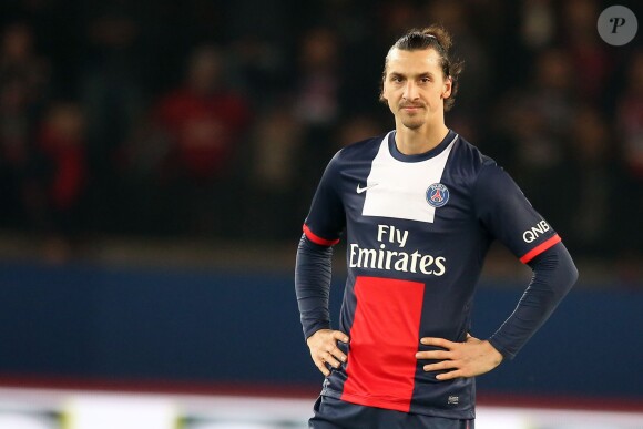 Zlatan Ibrahimovic au Parc des Princes à Paris le 1er decembre 2013 lors du match entre le PSG et l'OL (4-0).