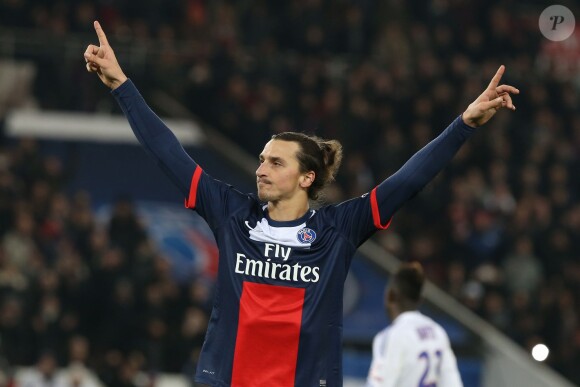 Zlatan Ibrahimovic au Parc des Princes à Paris le 1er decembre 2013 lors du match entre le PSG et l'OL (4-0).