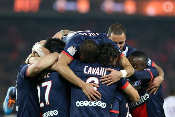 Photo du match entre le PSG et l'OL (4-0) au Parc des Princes le 1er décembre 2013.