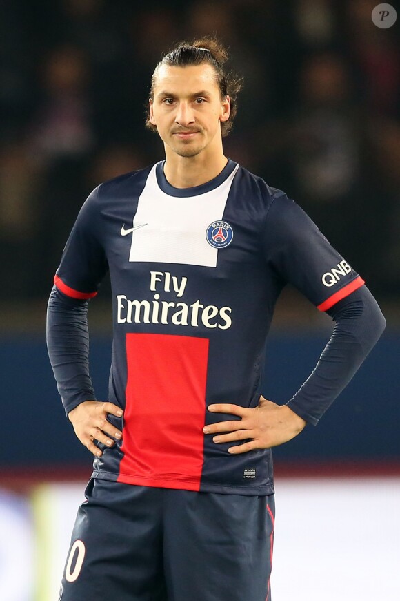 Zlatan Ibrahimovic au Parc des Princes à Paris le 1er decembre 2013 lors du match entre le PSG et l'OL (4-0).