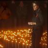La princesse Marie a allumé un des cierges rendant hommage aux personnes décédées du sida après un concert spécial en l'église de la Trinité de Copenhague à l'occasion de la Journée mondiale de la lutte contre le sida, le 1er décembre 2013