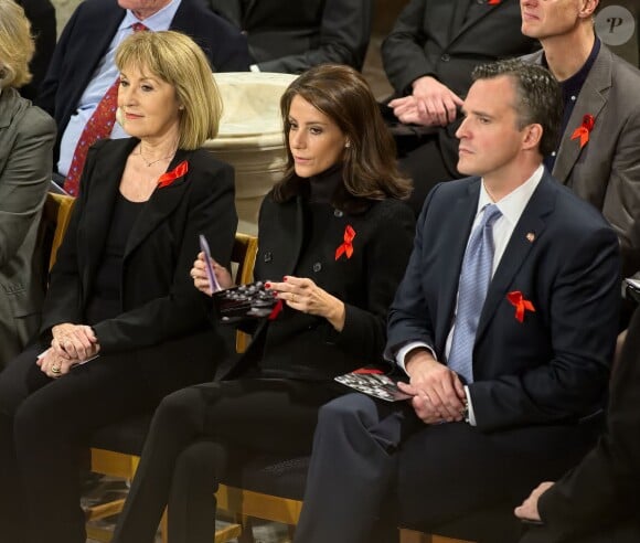 La princesse Marie de Danemark, marraine de la branche danoise de la AIDS Foundation, assistait dimanche 1er décembre 2013 à un service et un concert à l'occasion de la Journée mondiale de la lutte contre le sida en l'église de la Trinité à Copenhague.