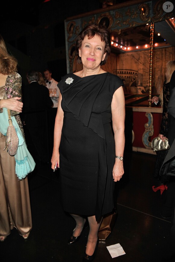 Roselyne Bachelot au gala de la Fondation Mimi le 30 novembre 2013. 