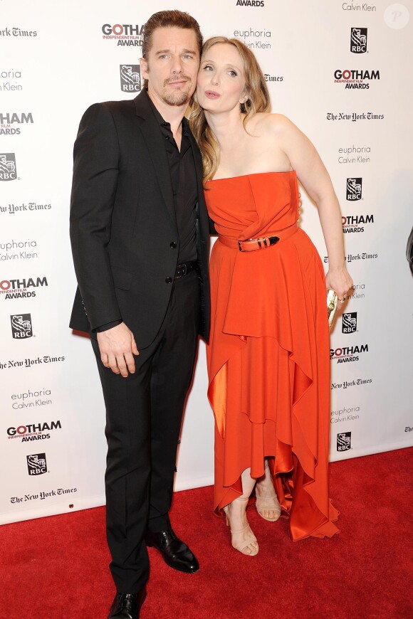Ethan Hawke, Julie Delpy lors de la 23 cérémonie des Gotham Independent Film Awards à New York le 2 décembre 2013.