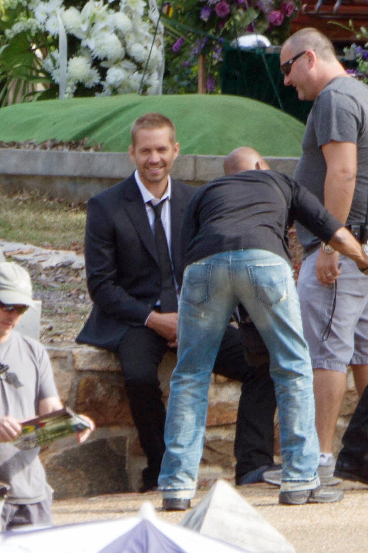 Photo Paul Wlaker sur le tournage de Fast and Furious 7 à Atlanta. (photo non datée) Purepeople