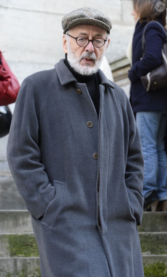 Bertrand Blier lors de l'hommage au cinéaste Georges Lautner, organisé à Paris en l'église Saint-Roch le 5 décembre 2013