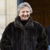 Marthe Villalonga lors de l'hommage au cinéaste Georges Lautner, organisé à Paris en l'église Saint-Roch le 5 décembre 2013