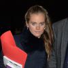 Cressida Bonas, girlfriend du prince Harry, à un concert de Noël en l'église Saint Luc à Londres le 4 décembre 2013. Une soirée à la mémoire du défunt Henry van Straubenzee, ami du prince Harry qui a trouvé la mort en 2002 à 18 ans dans un accident de voiture.
