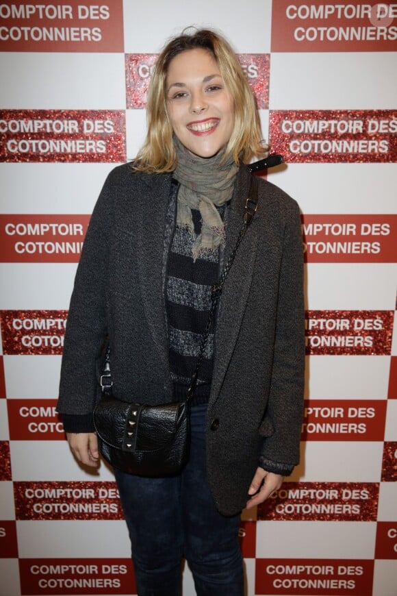 Alysson Paradis lors de l'inauguration d'une nouvelle boutique "Comptoir des Cotonniers" à Paris, le 5 décembre 2013.