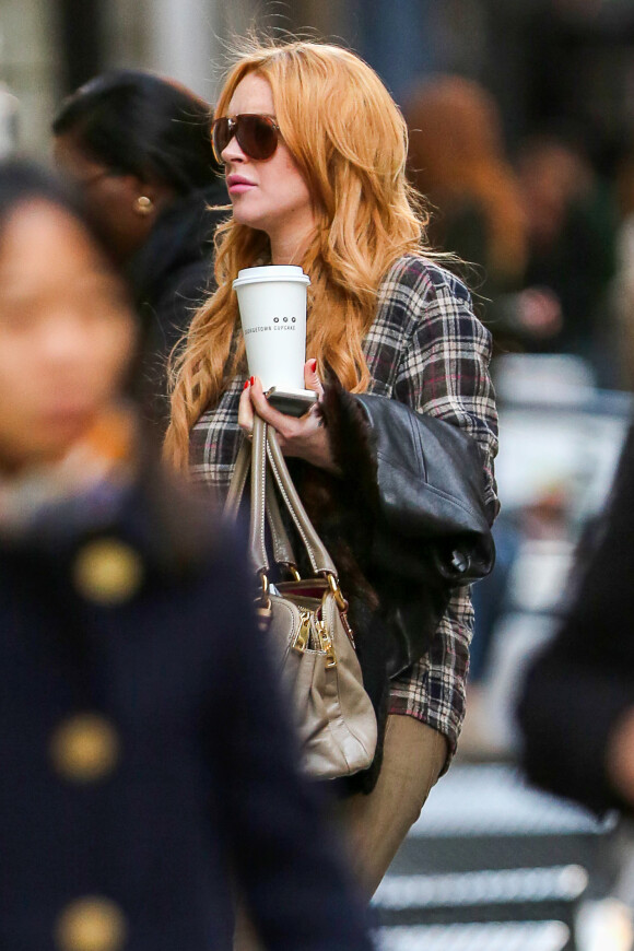 Lindsay Lohan à New York, le 25 octobre 2013.