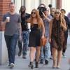 Lindsay Lohan, tout juste sortie de cure de desintoxication, en tournage à New York, le 5 août 2013.