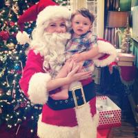 Melissa Joan Hart : Barbue et grimée, Noël avant l'heure avec son petit dernier