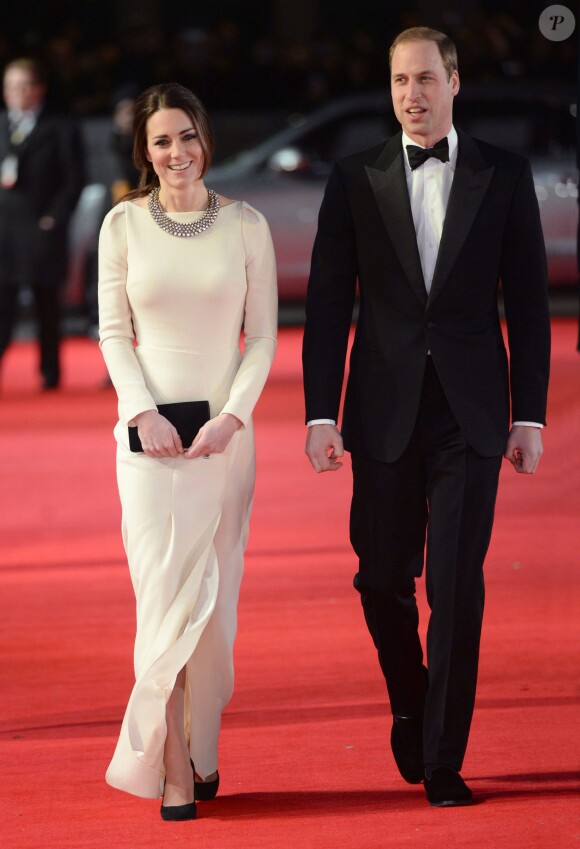 Prince William et Kate lors de la projection du biopic Mandela à Londres le 6 décembre 2013