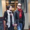 Macaulay Culkin et sa petite amie Jordan Lane Price se rendent au centre Georges Pompidou à Paris.