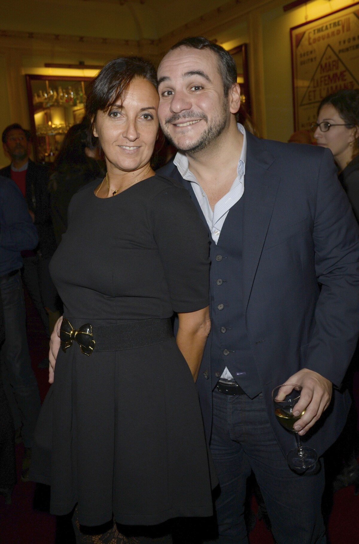 Photo : François-Xavier Demaison et sa femme Emmanuelle à la générale ...