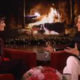 Lea Michele sur le plateau d'Ellen DeGeneres, le 11 décembre 2013.
