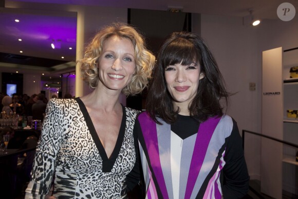 Alexandra Lamy et Mélanie Doutey lors de l'inauguration de la boutique "Leonard" à Paris le jeudi 21 mars 2013