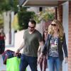 Heidi Klum, son compagnon Martin Kristen et leur petit chien font du shopping à Beverly Hills. Le 15 décembre 2013.