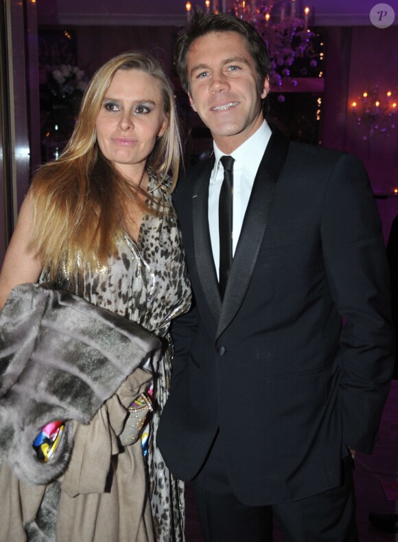 Le prince Emmanuel-Philibert de Savoie et Sabine Barone lors de la soirée The Best Awards 2013 de Massimo Gargia aux Salons Hoche à Paris le 16 décembre 2013