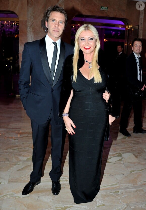 Le prince Emmanuel-Philibert de Savoie et Lady Monica Bacardi lors de la soirée The Best Awards 2013 de Massimo Gargia aux Salons Hoche à Paris le 16 décembre 2013