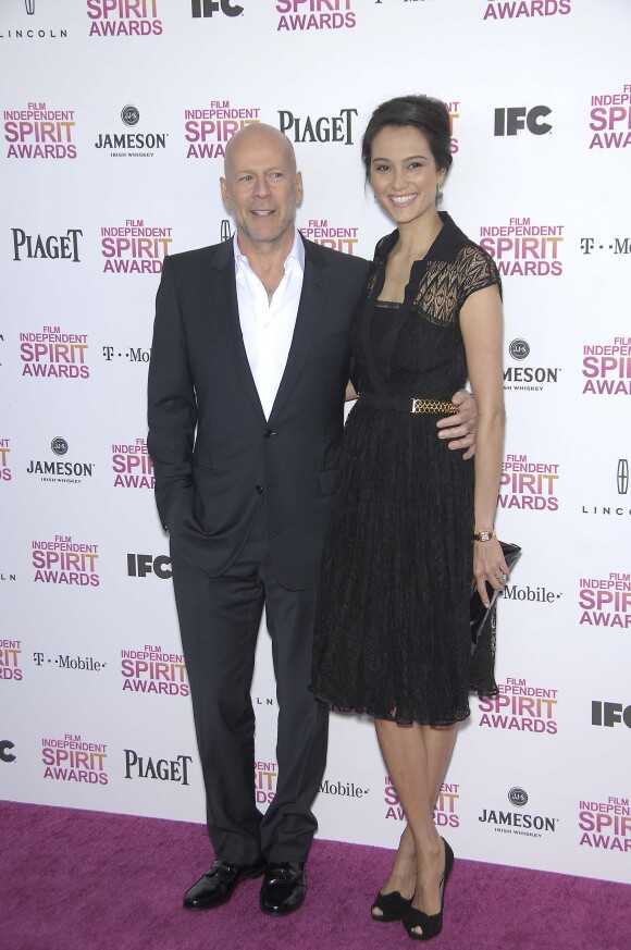 Bruce Willis et Emma Heming à Santa Monica le 23 février 2013