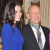 Bruce Willis et sa femme Emma Heming à Paris le 11 février 2013