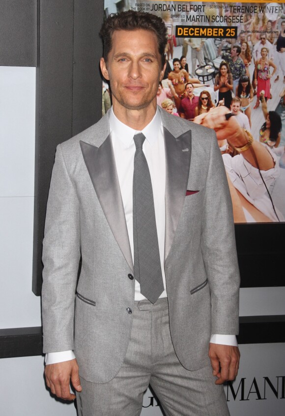 Matthew McConaughey lors de la première du film Le Loup de Wall Street à New York, le 17 décembre 2013.