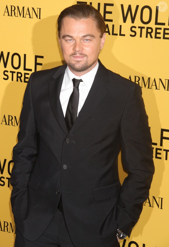 Leonardo DiCaprio lors de la première du film Le Loup de Wall Street à New York, le 17 décembre 2013.