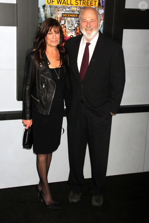 Rob Reiner et sa femme Michelle Singer lors de la première du film Le Loup de Wall Street à New York, le 17 décembre 2013.