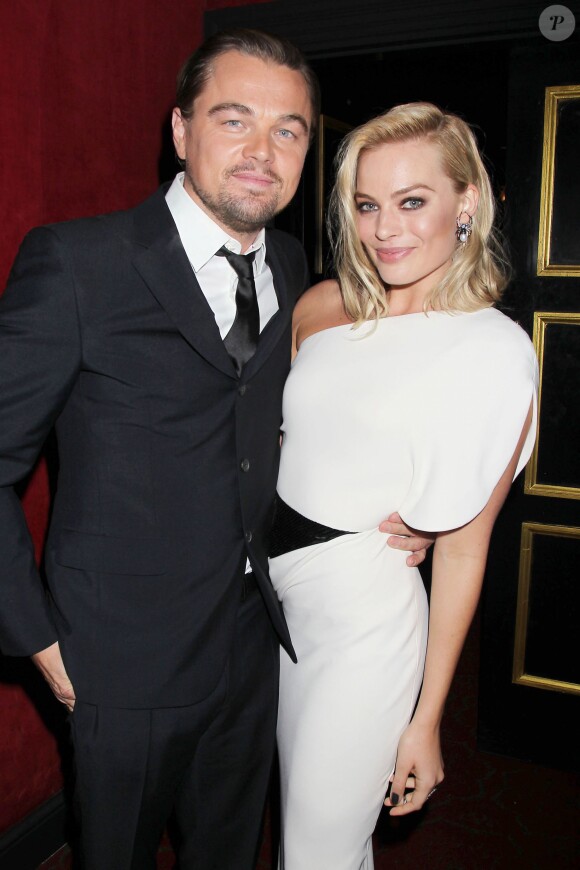 Leonardo DiCaprio et Margot Robbie à la première du Loup de Wall Street à New York, le 147 décembre 2013.