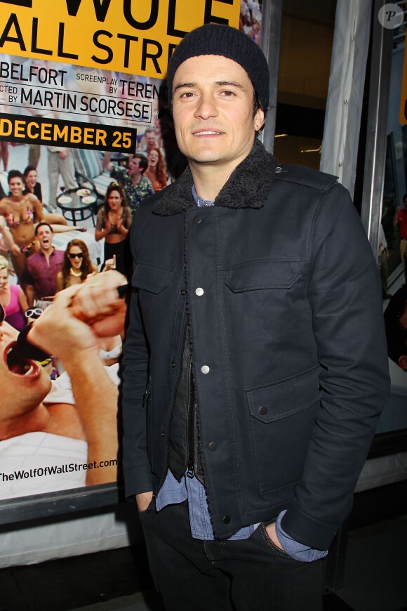 Orlando Bloom à la première du Loup de Wall Street à New York, le 147 décembre 2013.