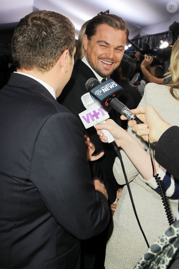 Jonah Hill et Leonardo DiCaprio à la première du Loup de Wall Street à New York, le 147 décembre 2013.
