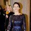 Sofia Hellqvist, petite amie du prince Carl Philip de Suède, au Théâtre Oscar à Stockholm le 19 décembre 2013 pour la soirée événement en l'honneur des 70 ans de la reine Silvia de Suède.