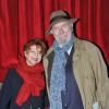 Jean-Pierre Marielle et sa femme Agathe Natanson - Dernier spectacle de Guy Bedos à l'Olympia, intitulé pour l'occasion "La der des der" à Paris. Le 23 décembre 2013.