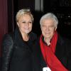 Muriel Robin et Guy Bedos - Dernier spectacle de Guy Bedos à l'Olympia, intitulé pour l'occasion "La der des der" à Paris. Le 23 décembre 2013.